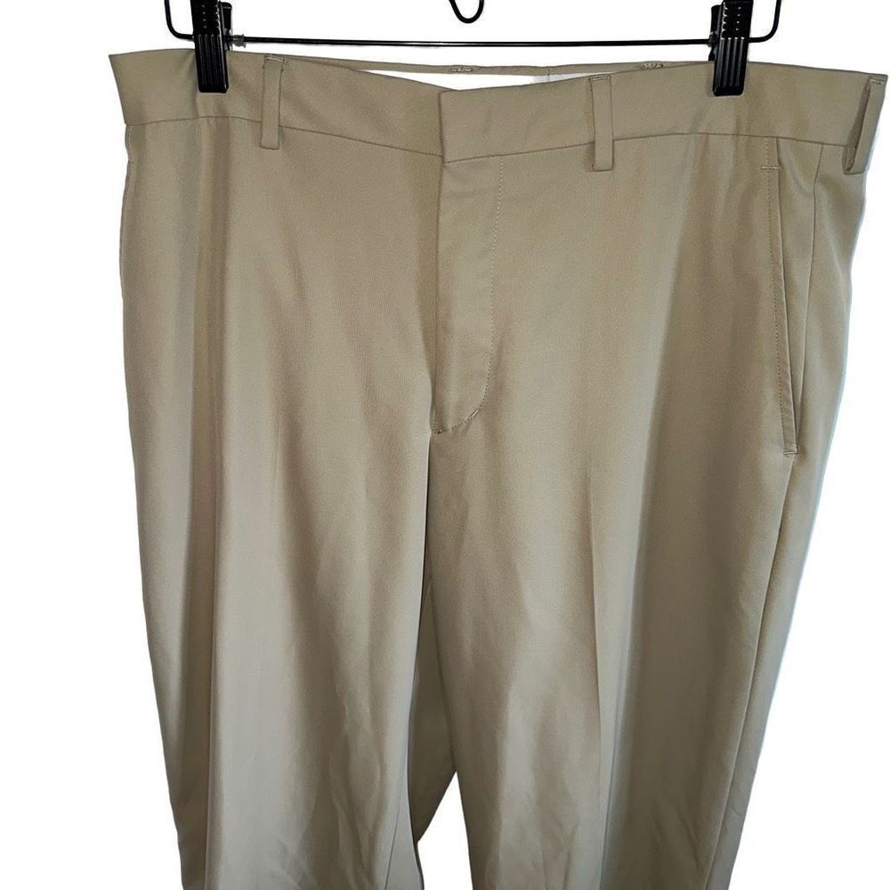 walter hagen men beige performance dress golf pants 34x32 - Picture 3 of 9